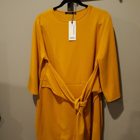 kimono sleeve tie waist wrap dress